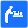 おむつ交換台（多目的トイレ内）