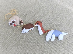 手芸ひろば「フェルトで作る陸の生きもの」（2日制）