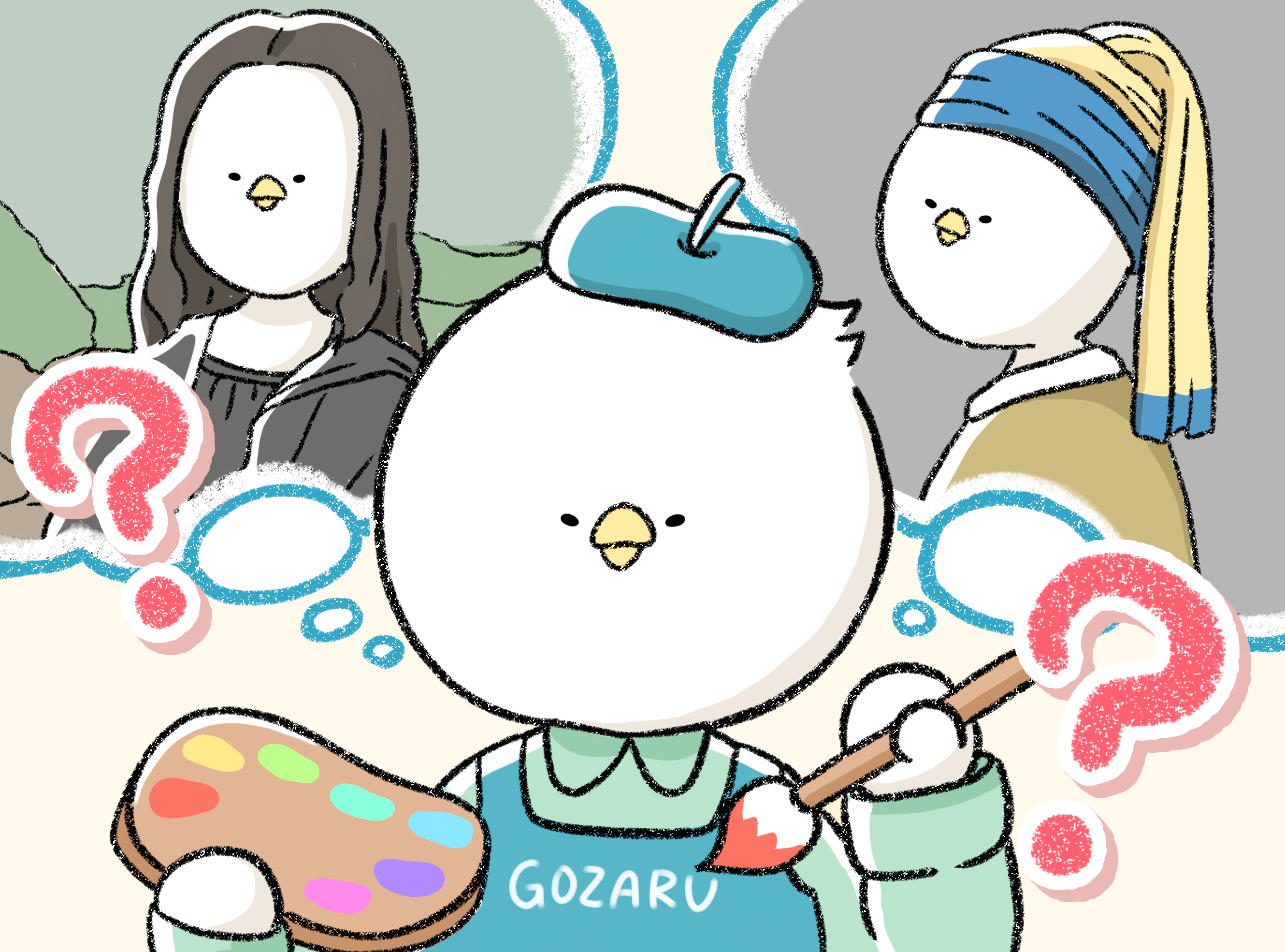 舎人図書館で挑戦！世界の名画クイズ