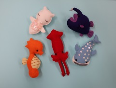 【中止】手芸ひろば フェルトで作る「海の生きもの」(2日制)